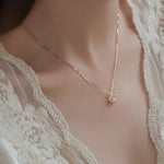925 Sterling Silver Zircon Pendant Necklace
