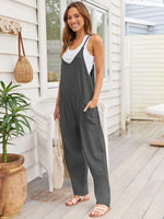 V-Neck Spaghetti Strap Jumpsuit
