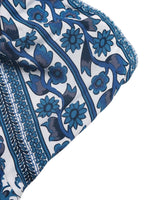Floral Print Strapless Maxi Dress