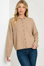 Zenana Collared Button Down Cardigan Sweater