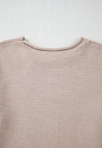 Color Block Round Neck Long SleeveSweater