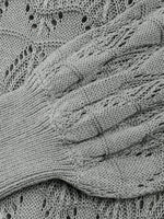 Buttoned Front Openwork Cardigan