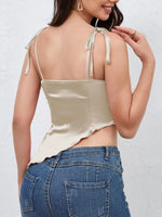 Asymmetrical Tie Shoulder Cami