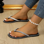 Rhinestone Toe Post Sandals