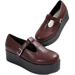 Round Toe Platform Loafers