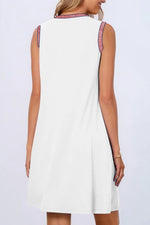 Round Neck Sleeveless Mini Tank Dress