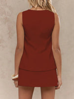 Square Neck Tank and Skirt Set