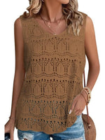 Crochet Sleeveless Sweater Vest