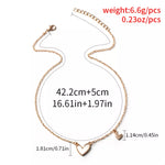 Alloy Heart Pendant Necklace