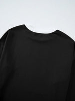 Contrast Trim Round Neck Top and Pants Set