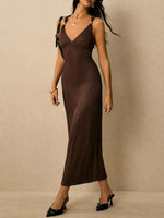 Sleeveless Ribbed Knit Midi Dress