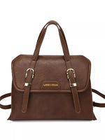 Leather Flap Backpack Bag