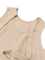 Sleeveless Ruffle Hem Mini Dress