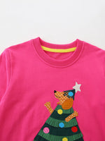 Children's Christmas Tree Applique Sweatshirt