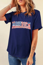 AMERICA Round Neck Relaxed T-Shirt