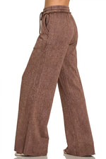 Zenana Washed French Terry Sweatpants