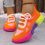 Lace Up Round Toe Sneakers