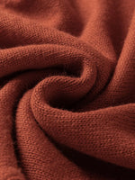 Color Block Turtleneck Drop Shoulder Knit Sweater
