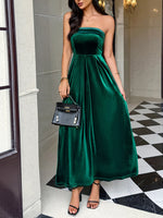 Ruched Tube Midi Dress