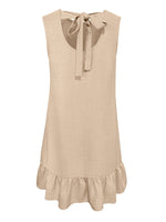 Sleeveless Ruffle Hem Mini Dress