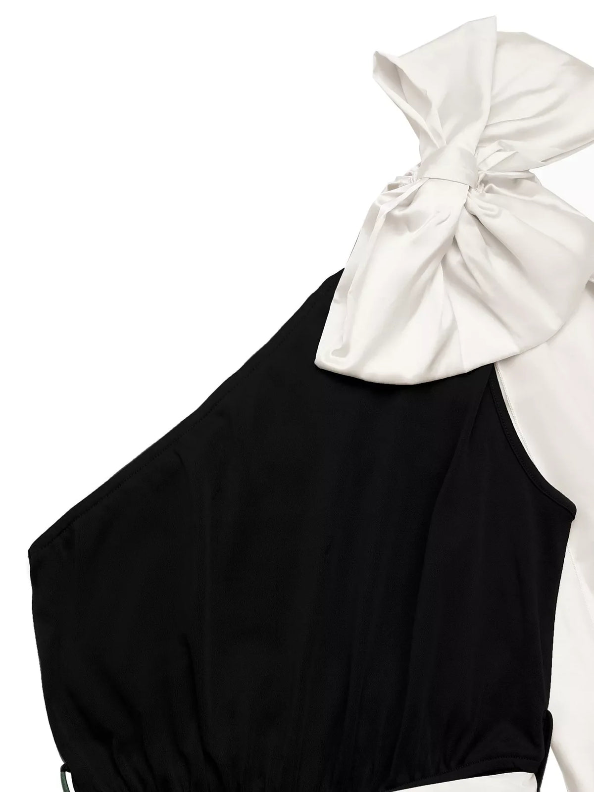 One-Shoulder Bowknot Wide Leg Jumpsuit