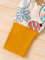 Children's Printed Long Sleeve One-Piece