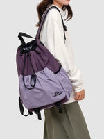 Drawstring Closure Lightweight Backpack Bag