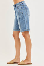 RISEN 2-Button Slouchy Jorts with Pockets
