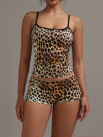 Leopard Print Cami ad Shorts Set