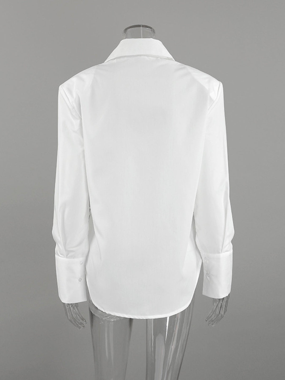 Side Lace Up Button Up Shirt