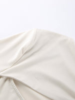 Cutout Knot Front Long Sleeve Top