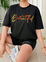 Beautiful Round Neck Top and Shorts Casual Set