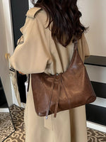 Vintage Style Leather Shoulder Bag