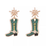 Cowgirl Boot Dangle Earrings