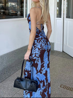 Floral Print Spaghetti Strap Maxi Dress