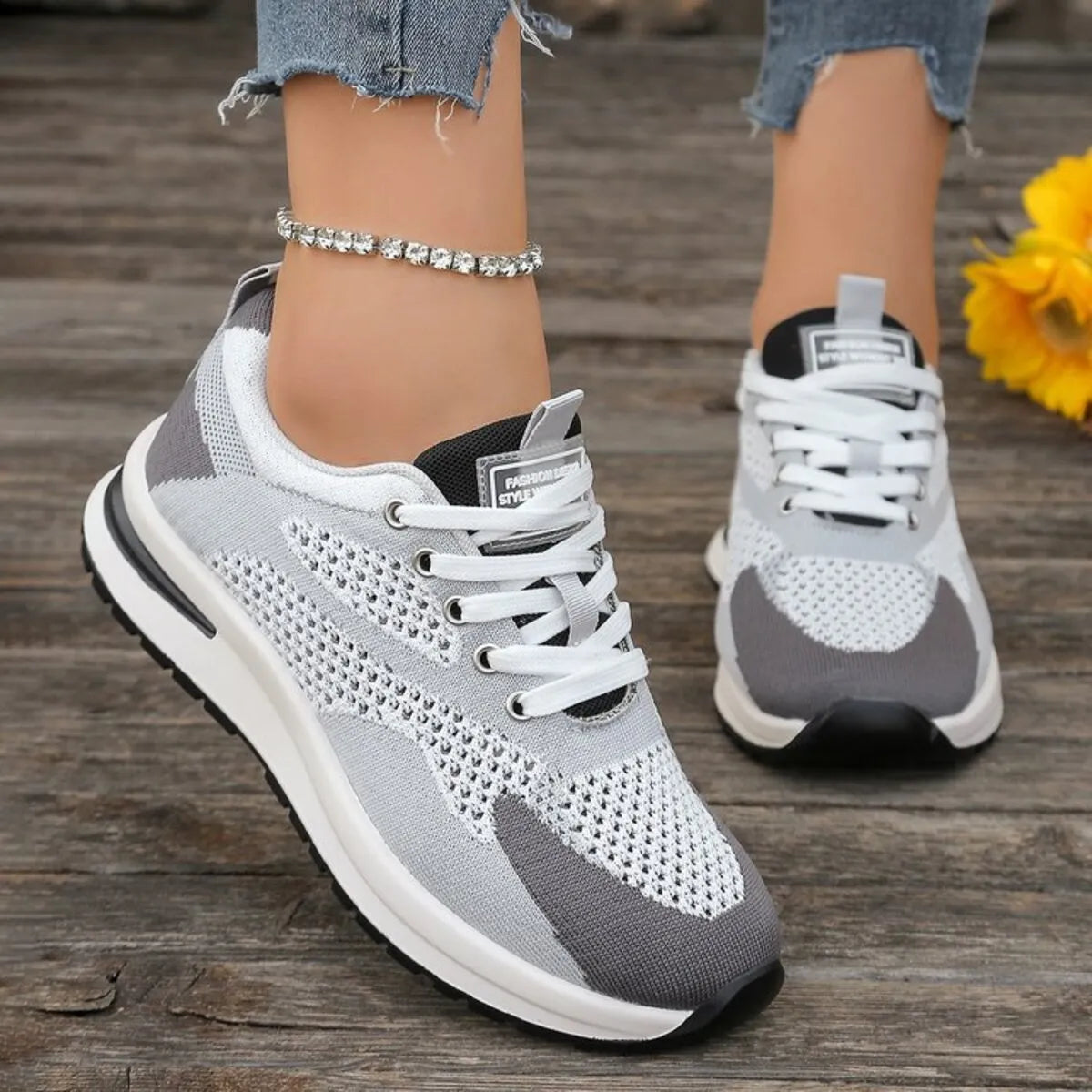 Lace Up Platform Athletic