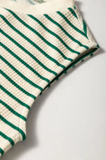 Stripe Woven Sleeveless Mini Dress