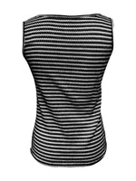 Striped Round Neck Tank Top
