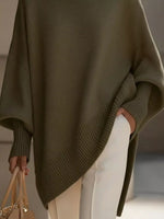 Oversized Batwing Sleeve Knit Sweater