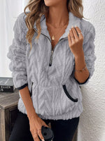 Cozy Sherpa Half Zip Sweatshirt