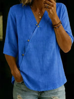 Surplice 3/4 Sleeve Blouse