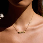 18K Gold-Plated Zircon Pendant Necklace