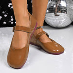 Buckle Strap Mary Jane Loafers