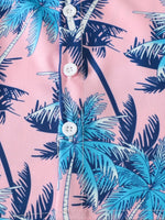 Children's Tropical Print Shirt and Shorts Set