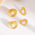 18K Gold-Plated Stud Earrings