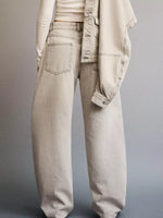 Wide Leg Washed Jeans