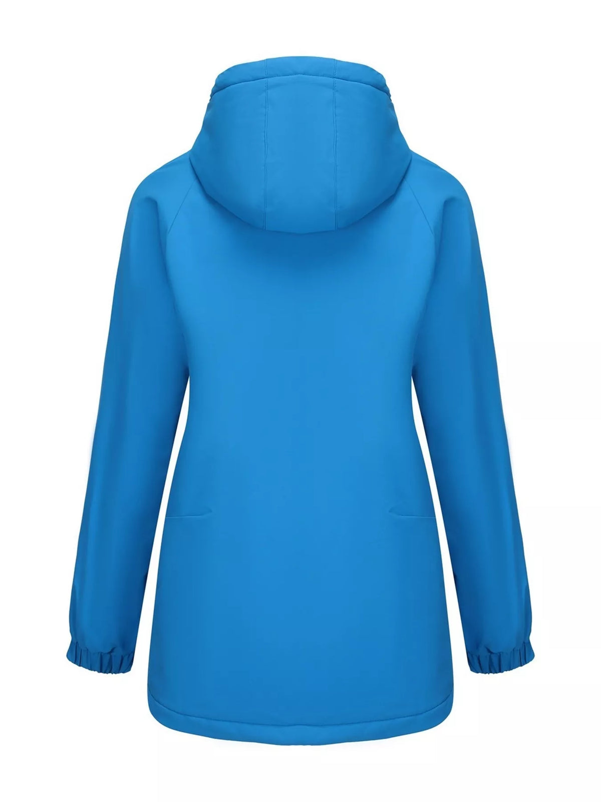 Full Size Zip Up Hooded Parka Outerwear Plus Size