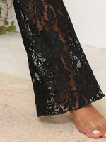 Lace High Waist Swim Pants