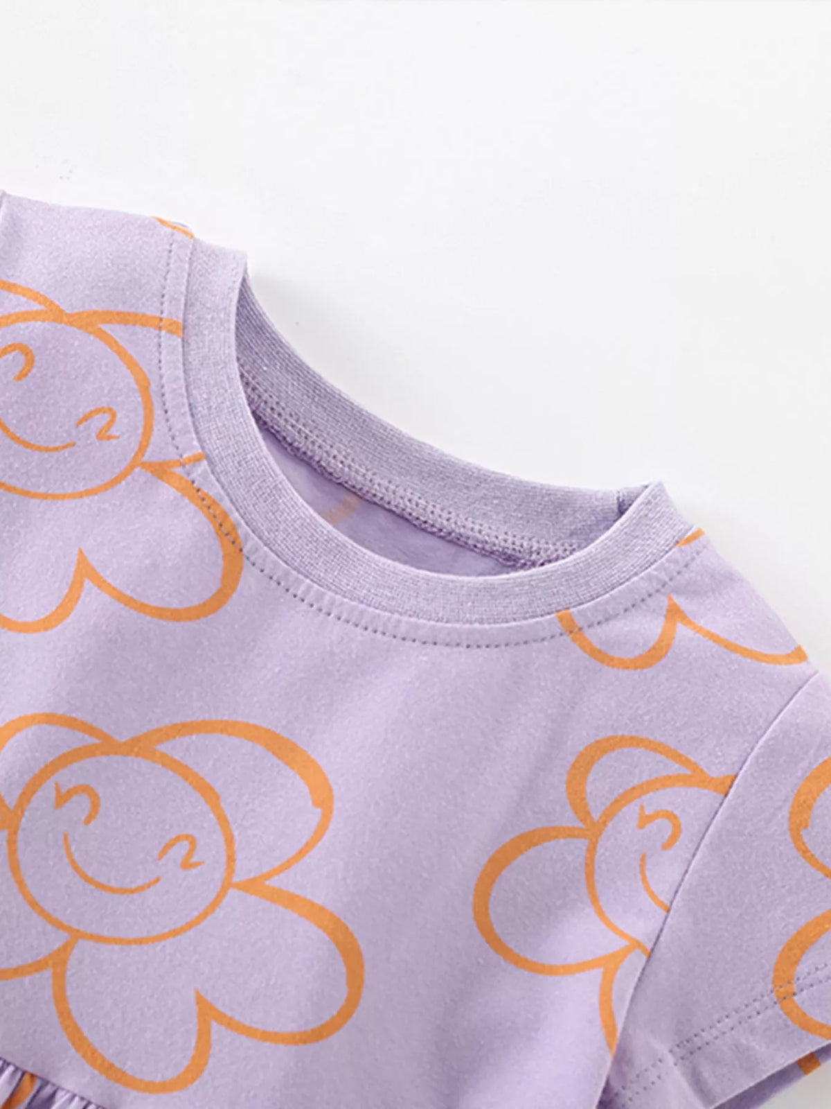 Children's Flower Print Casual Dress