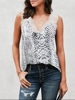 Lace Detail V-Neck Tank